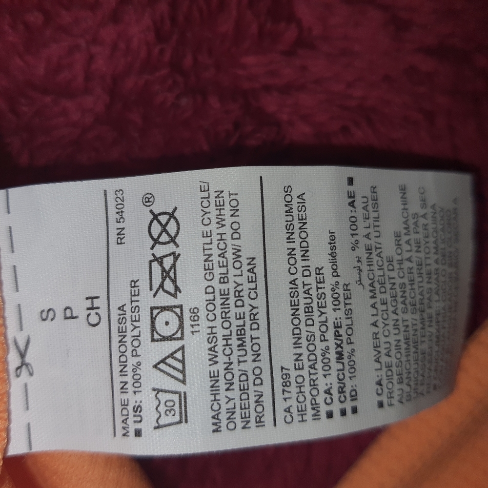 Old Navy Active Womens Waffled Long Sleeve Thermal Top Small Orange - Picture 6 of 8